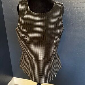 Banana Republic Black and White Patterned Blouse